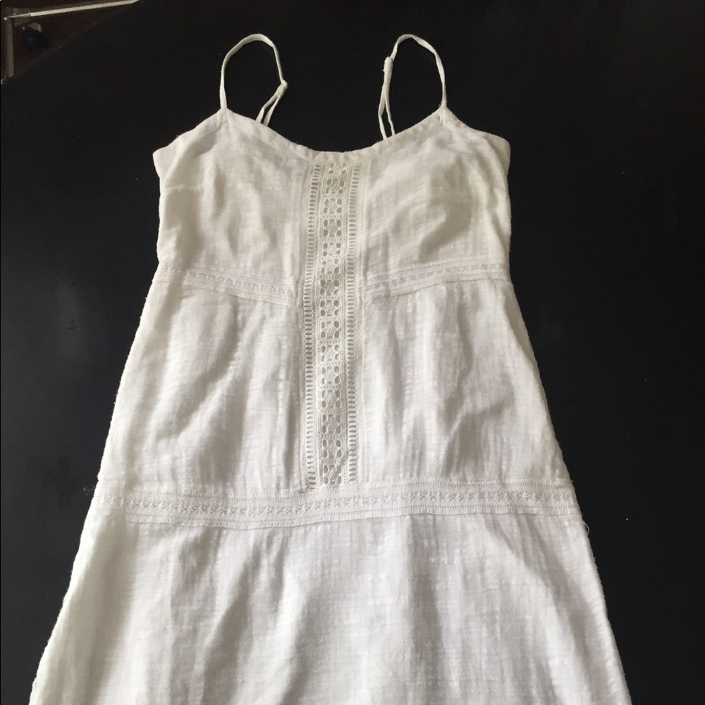 Old Navy White Patterned Maxi Dress